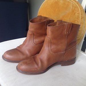 Cognac Madewell Slip-On Ankle Boots